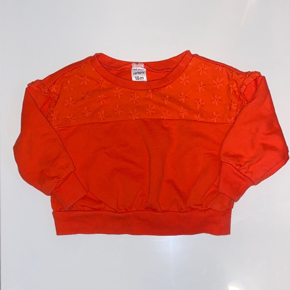 Carter's Vibrant Orange Sweatshirt for Kids